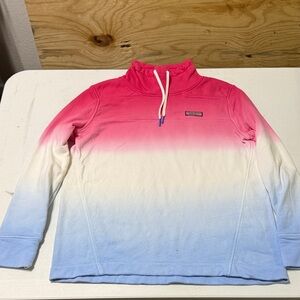Vineyard Vines pink and Blue Shep Shirt Pullover size small